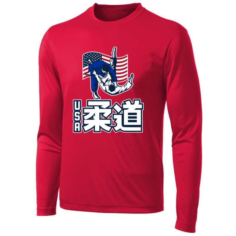USA JUDO Men's Team Collection Victory Long Sleeve Tee