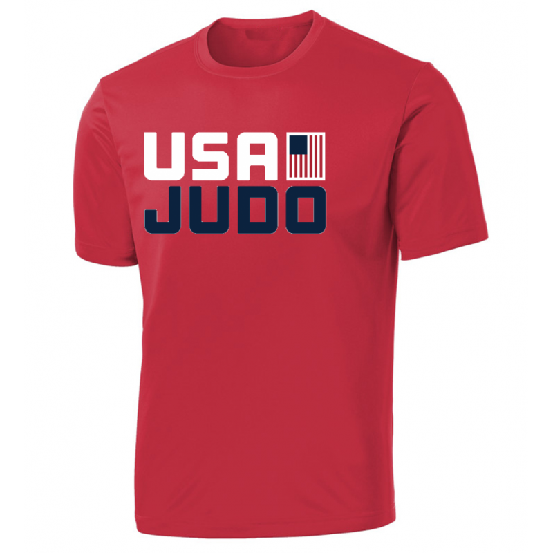 M's Flag USA Judo SS Tee - Red